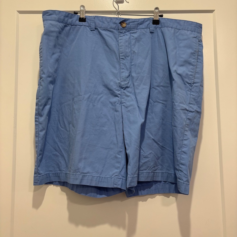 Vineyard Vines Club Shorts Mens 42 Blue Cotton Twill Flat‎ Front Chino Shorts